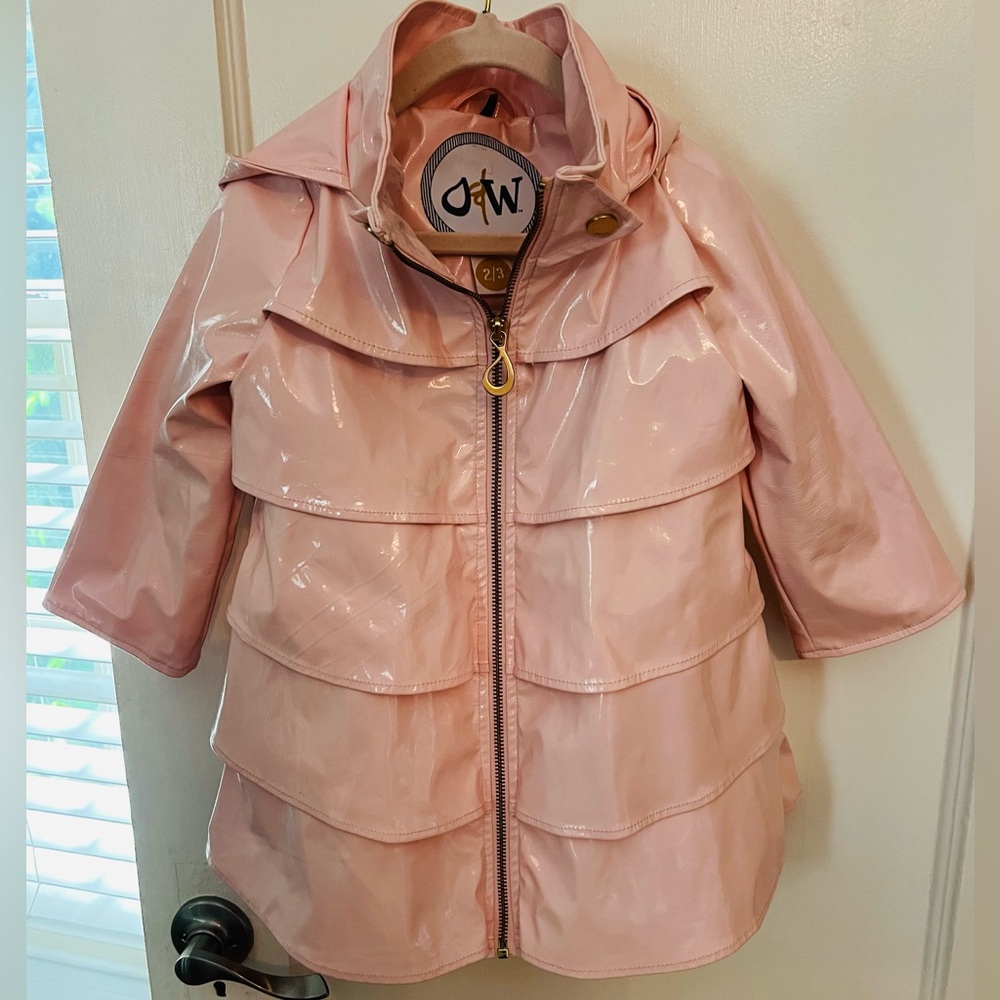 Oil & water ruffled girls raincoat 2/3